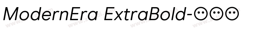 ModernEra ExtraBold字体转换